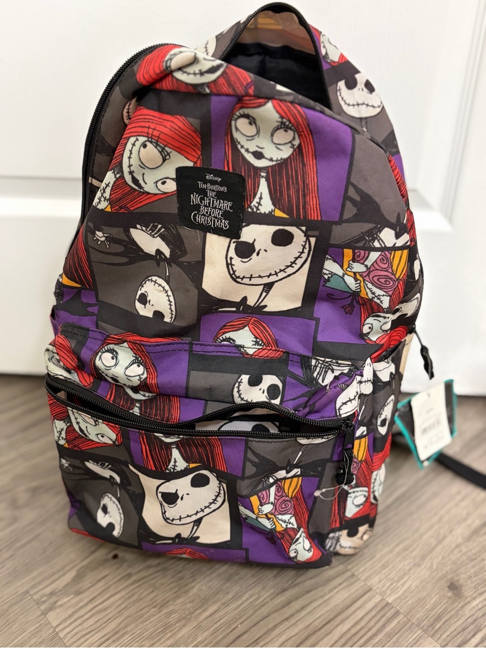 The Nightmare Before Christmas Kids Purple & Black Character Backpack - Disney